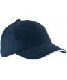 Gorra con sandwich contrastado con cierre de hebilla para adulto