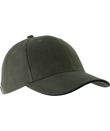 Gorra con sandwich contrastado con cierre de hebilla para adulto