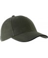 Gorra con sandwich contrastado con cierre de hebilla para adulto