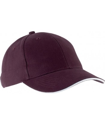 Gorra con sandwich contrastado con cierre de hebilla para adulto