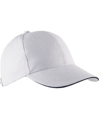Gorra con sandwich contrastado con cierre de hebilla para adulto