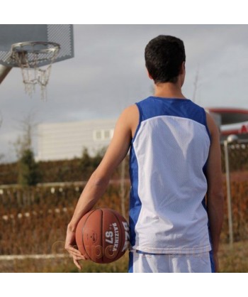 Camiseta técnica reversible bicolor para equipación de baloncesto para adulto