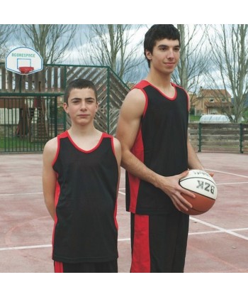 Camiseta técnica reversible bicolor para equipación de baloncesto para adulto