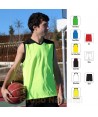 Camiseta técnica bicolor sin mangas para equipación de baloncesto