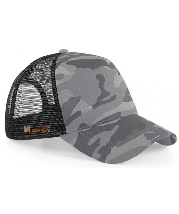 Gorra de rejilla y camuflaje con cierre por corchetes para adulto