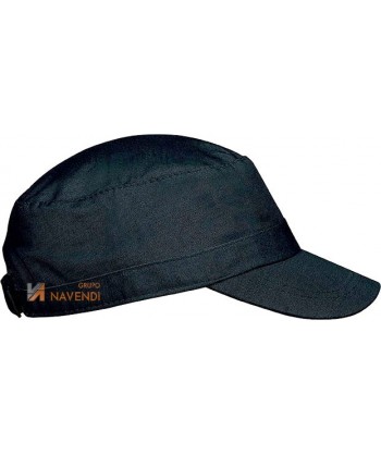 Gorra de algodón con cierre de hebilla para adulto color negro