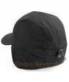 Gorra impermeable con forro polar y orejeras para adulto  color negro