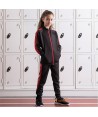 Chaqueta bicolor de chándal para niño color negro/rojo