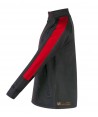 Chaqueta bicolor de chándal para niño color negro/rojo