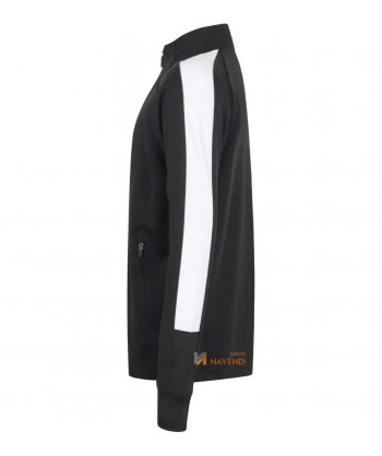 Chaqueta bicolor de chándal para niño color negro/blanco