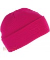 Gorro acrílico de punto color fucsia
