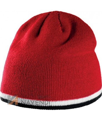 Gorro tricolor acrílico de punto