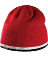 Gorro tricolor acrílico de punto