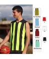 Camiseta sublimada bicolor sin mangas de baloncesto para adulto