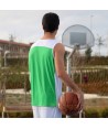 Camiseta bicolor sin mangas de baloncesto para adulto