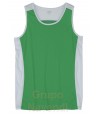 Camiseta bicolor sin mangas