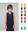 Camiseta sin mangas y cuello pico de baloncesto para niño