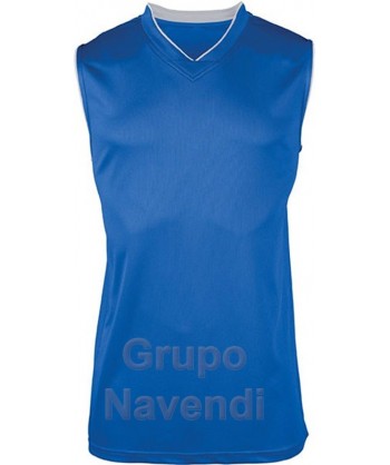 Camiseta sin mangas y cuello pico de baloncesto para adulto