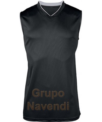 Camiseta sin mangas y cuello pico de baloncesto para adulto