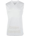 Camiseta sin mangas y cuello pico de baloncesto para adulto
