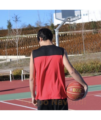 Camiseta sin mangas cuello pico de baloncesto para adulto