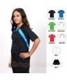 Camiseta bicolor de manga corta para equipación de fútbol  para niños