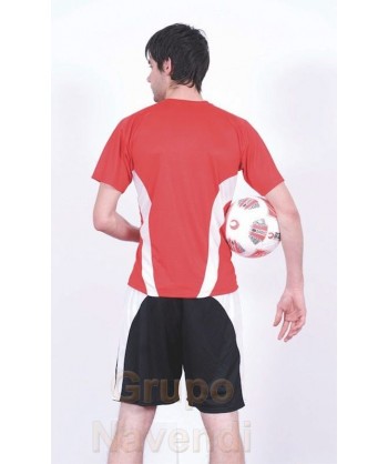 Camiseta bicolor de manga corta para equipación de fútbol