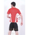 Camiseta bicolor de manga corta para equipación de fútbol