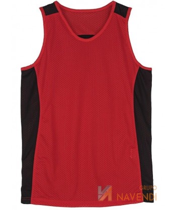 Camiseta técnica reversible bicolor para equipación de baloncesto para adulto