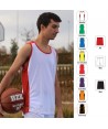 Camiseta bicolor sin mangas de baloncesto para adulto