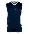 Camiseta bicolor sin mangas de baloncesto para niño color marino/blanco