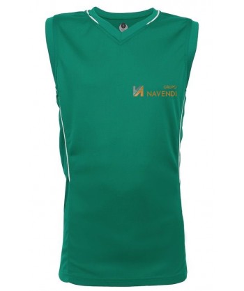 Camiseta sin mangas y cuello pico de baloncesto para adulto