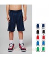 Short para niños, sin bolsillos con ribete a contraste para baloncesto