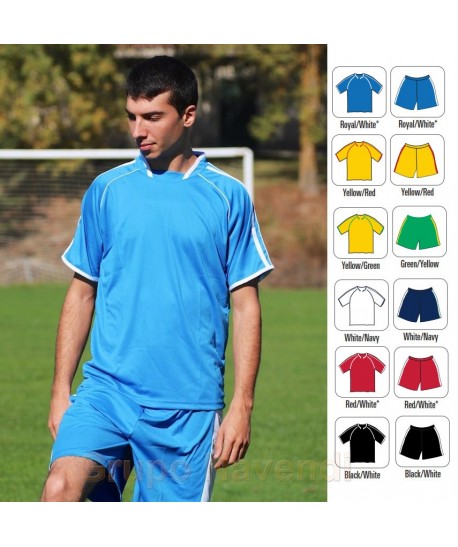 Camiseta bicolor de manga corta para equipación de fútbol  para adulto
