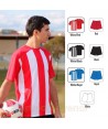 Camiseta bicolor de manga corta para equipación de fútbol  para adulto