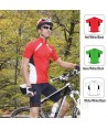 Maillot bicolor de ciclismo de manga corta y media cremallera -Adulto-