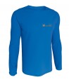 Camiseta transpirable económica de manga larga color royal