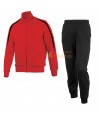 Conjunto de chándal bicolor para adultos y niños color rojo y negro