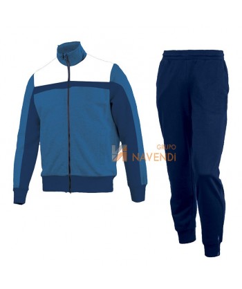 Conjunto de chándal bicolor para adultos y niños color azul royal y marino