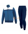 Conjunto de chándal bicolor para adultos y niños color azul royal y marino