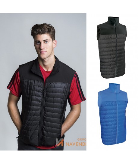 Chaleco tipo plumas con softshell para adultos