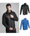 Chaqueta tipo plumas con softshell