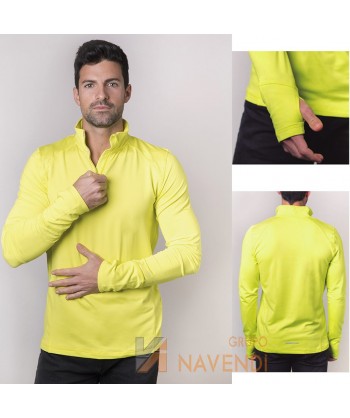 Camiseta térmica transpirable de manga larga para deporte