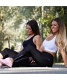 Leggins elásticos con vivo reflectante en los laterales