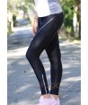 Leggins elásticos con vivo reflectante en los laterales