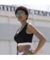 Top deportivo subimable y ergonómico sin costuras para mujer