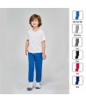 Pantalón de felpa con bolsillos, cintura elástica y cordón para niños
