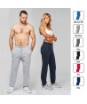 Pantalón de felpa con cintura elástica,  cordón y dos bolsillos para adulto