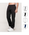 Pantalón de felpa con cintura elástica bajos con elásticos,  cordón y dos bolsillos para hombre y mujer