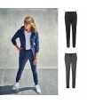 Pantalón ajustados tipo chándal con cintura elástica y cordón para señora